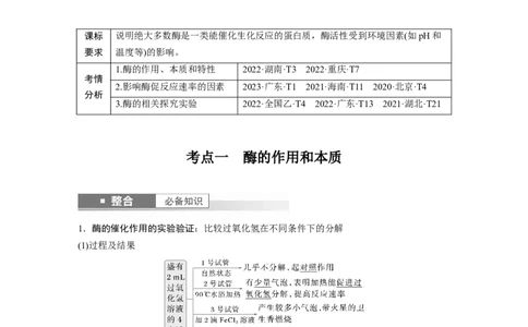 第三单元　第11课时　降低化学反应活化能的酶_2025年新高考资料_一轮复习_2025大一轮复习讲义+课件（完结）_2025大一轮复习讲义生物教师用书Word版文档整书
