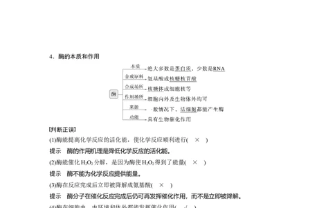 第三单元　第11课时　降低化学反应活化能的酶_2025年新高考资料_一轮复习_2025大一轮复习讲义+课件（完结）_2025大一轮复习讲义生物教师用书Word版文档整书