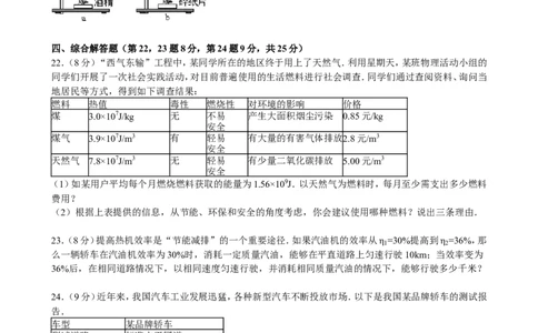 第十四章内能的利用-单元测试题及答案解析_初物_1初中物理
