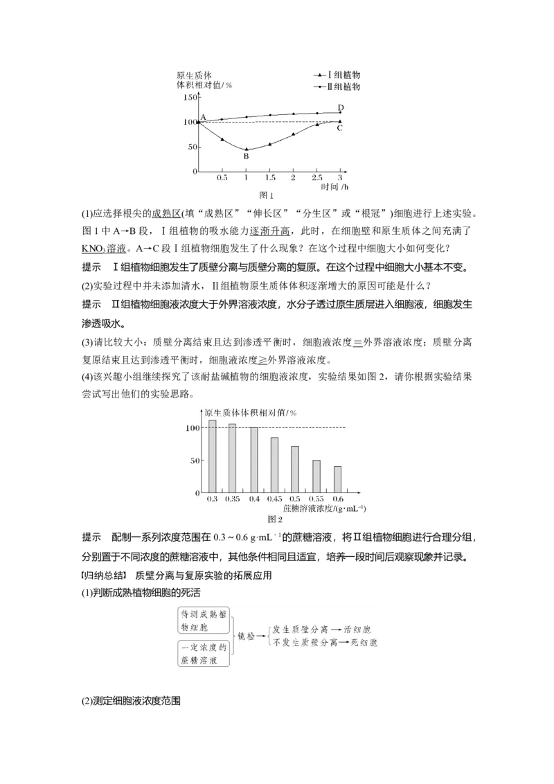 第二单元　第9课时　水进出细胞的原理_2025年新高考资料_一轮复习_2025大一轮复习讲义+课件（完结）_2025大一轮复习讲义生物教师用书Word版文档整书_配套Word版文档第一~二单元