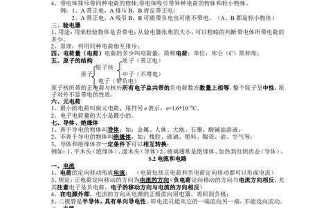 第十五章-电流和电路知知识点及练习题附答案_初物_1初中物理