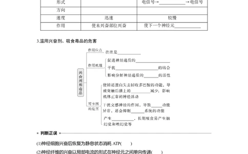 第八单元　第38课时　神经冲动的产生和传导_新高考复习资料_2025年新高考资料_2025新高考一轮复习生物_2025大一轮复习讲义生物人教版学生用书Word版文档整书_2025大一轮复习讲义