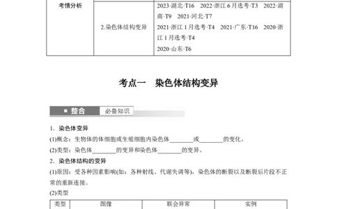 第七单元　第34课时　染色体变异_2025年新高考资料_一轮复习_2025大一轮复习讲义+课件（完结）_2025大一轮复习讲义生物学生用书Word版文档整书_2025大一轮复习讲义