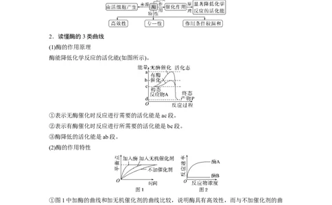 第一篇专题二考点二　酶在代谢中的作用_通用版（老高考）复习资料_2023年复习资料_二轮复习_2023年高考生物二轮复习讲义+课件（全国版）_2023年高考生物二轮复习讲义（全国版）_学生版