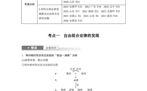 第五单元　第26课时　自由组合定律_2025年新高考资料_一轮复习_2025大一轮复习讲义+课件（完结）_2025大一轮复习讲义生物教师用书Word版文档整书_配套Word版文档第三~六单元