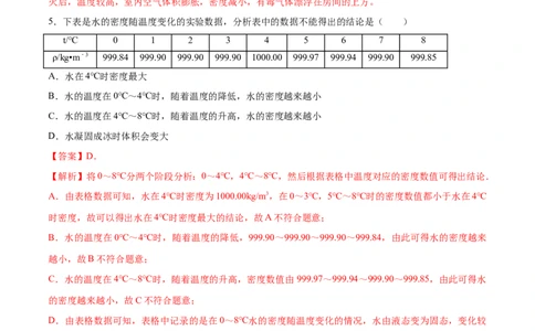 第六章质量和密度（单元达标精品检测试卷）（解析版）_初物_人教版初中物理初二三教案讲义专项练习八九年级电子版word资料_最新人教版初中物理初二上册