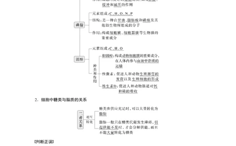 第一单元　第3课时　细胞中的糖类和脂质_2025年新高考资料_一轮复习_2025大一轮复习讲义+课件（完结）_2025大一轮复习讲义生物教师用书Word版文档整书_配套Word版文档第一~二单元