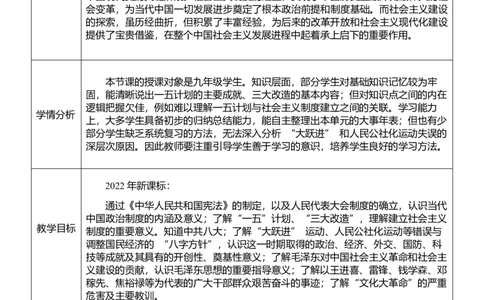 17社会主义制度的建立与社会主义建设的探索（教案）_8历史中考复习_2026年中考复习（更新中）_2026中考历史一轮复习课件+教案+单元测试卷_教案