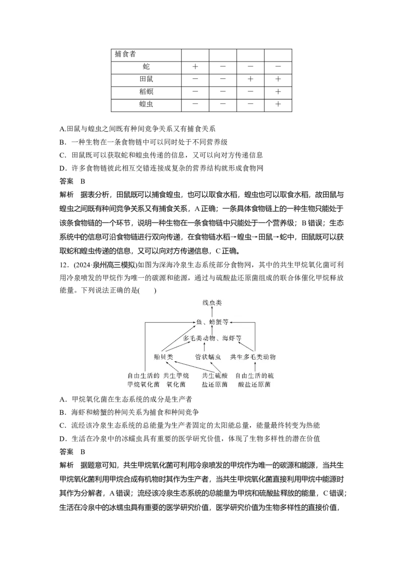 第九单元　第51课时　生态系统的结构_2025年新高考资料_一轮复习_2025大一轮复习讲义+课件（完结）_2025大一轮复习讲义生物教师用书Word版文档整书_配套Word版文档第七~十单元