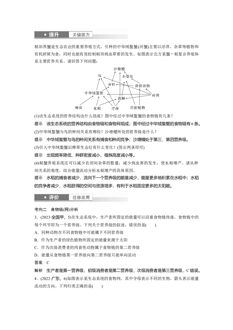 第九单元　第51课时　生态系统的结构_2025年新高考资料_一轮复习_2025大一轮复习讲义+课件（完结）_2025大一轮复习讲义生物教师用书Word版文档整书_配套Word版文档第七~十单元