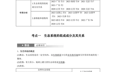 第九单元　第51课时　生态系统的结构_2025年新高考资料_一轮复习_2025大一轮复习讲义+课件（完结）_2025大一轮复习讲义生物教师用书Word版文档整书_配套Word版文档第七~十单元