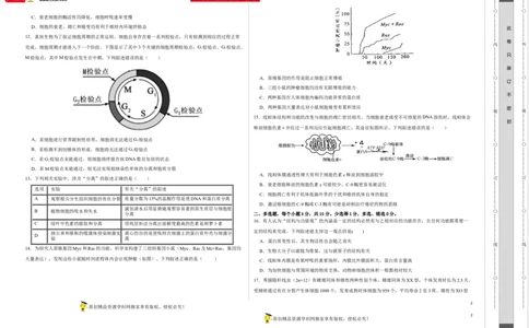 第三单元细胞的分化、衰老、凋亡及癌变（A卷新题基础练）-2022年高考生物一轮复习单元滚动双测卷（考试版）_新高考复习资料_2023年新高考复习资料_一轮复习