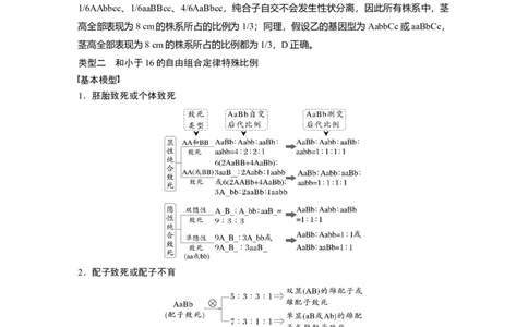 第五单元　专题突破6　自由组合定律中的特殊分离比_2025年新高考资料_一轮复习_2025大一轮复习讲义+课件（完结）_2025大一轮复习讲义生物教师用书Word版文档整书