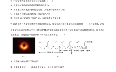 精品解析：第二十一章信息的传递-单元测（原卷版）_初物_2024人教版初中物理八九年级上下册课件教案PPT试题电子版资料_九年级全册试卷_单元试卷_第二十一章