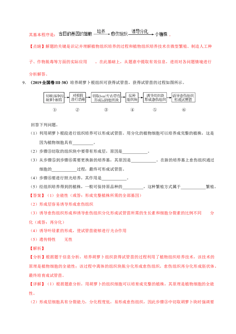 第十五单元现代生物科技专题（作业）_新高考复习资料_2022年新高考复习资料_2022届一轮复习讲练结合7.13更新_系列一_第十五单元现代生物科技专题