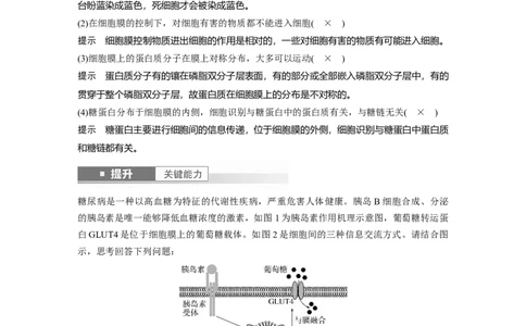 第二单元　第6课时　细胞膜与细胞核的结构和功能_新高考复习资料_2025年新高考资料_2025新高考一轮复习生物_2025大一轮复习讲义生物人教版教师用书Word版文档整书