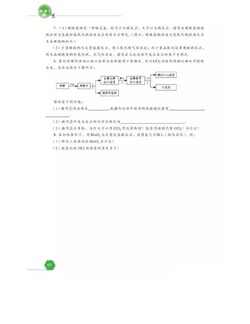 苏教版高中化学必修1电子课本_电子课本_最新版高中全科高清电子课本_5高中化学课本_苏教版_旧版