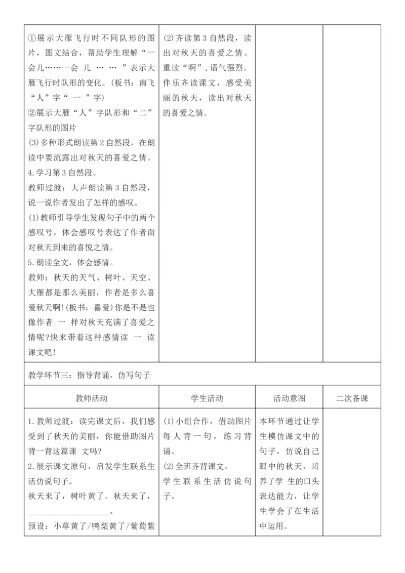 2025年秋期部编人教版1年级上册语文全册核心素养教案（教学反思有内容+二次备课版）_一年级上册