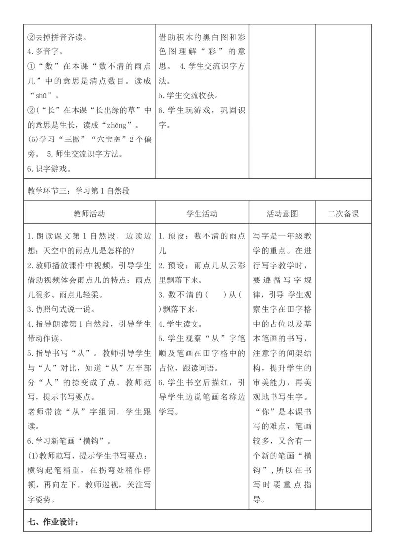 2025年秋期部编人教版1年级上册语文全册核心素养教案（教学反思有内容+二次备课版）_一年级上册