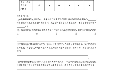 第九单元　课时练55　人与环境_2025年新高考资料_一轮复习_2025大一轮复习讲义+课件（完结）_2025大一轮复习讲义生物学生用书Word版文档整书_2025一轮复习73练