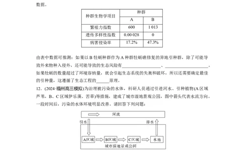 第九单元　课时练55　人与环境_2025年新高考资料_一轮复习_2025大一轮复习讲义+课件（完结）_2025大一轮复习讲义生物学生用书Word版文档整书_2025一轮复习73练