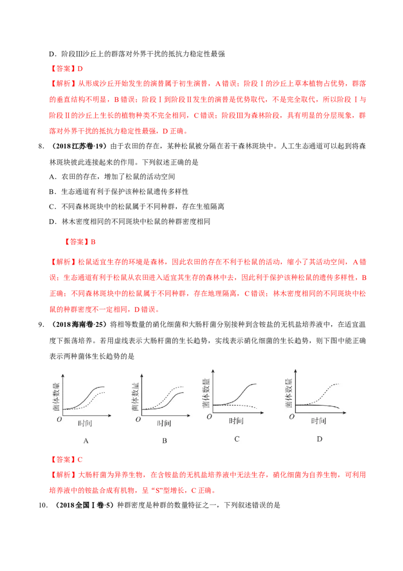 第十二单元种群和群落（作业）_新高考复习资料_2022年新高考复习资料_2022届一轮复习讲练结合7.13更新_系列一_第十二单元种群和群落