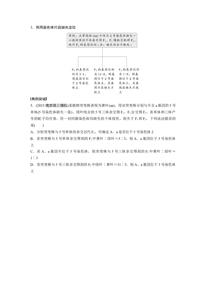 第七单元　专题突破9　聚焦变异热点题型_2025年新高考资料_一轮复习_2025大一轮复习讲义+课件（完结）_2025大一轮复习讲义生物学生用书Word版文档整书_2025大一轮复习讲义