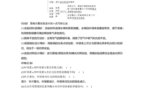 第三单元　第15课时　捕获光能的色素和结构及光合作用原理的探索_新高考复习资料_2025年新高考资料_2025新高考一轮复习生物_2025大一轮复习讲义生物人教版教师用书Word版文档整书