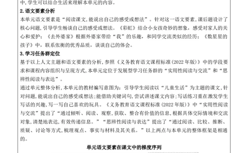 （新版）部编人教版2年级上册小学语文(第3单元核心素养教案)(2025年9月新教材版)_二年级上册_单元教案