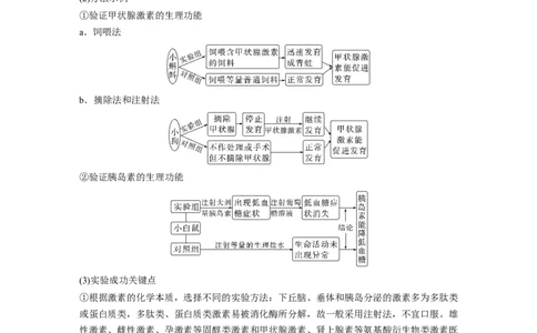 第一篇专题六考点二　动物个体生命调节实验探究与分析_通用版（老高考）复习资料_2023年复习资料_二轮复习_2023年高考生物二轮复习讲义+课件（全国版）_学生版_大二轮专题复习讲义