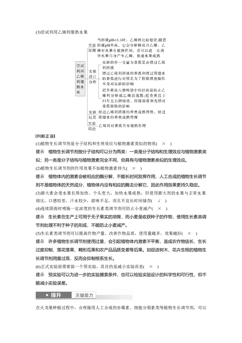 第八单元　第46课时　植物生长调节剂的应用及环境因素参与调节植物的生命活动_2025年新高考资料_一轮复习_2025大一轮复习讲义+课件（完结）_配套Word版文档第七~十单元