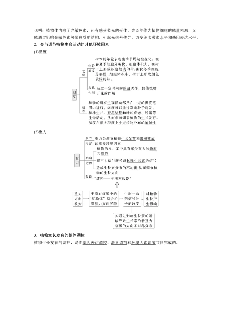 第八单元　第46课时　植物生长调节剂的应用及环境因素参与调节植物的生命活动_2025年新高考资料_一轮复习_2025大一轮复习讲义+课件（完结）_配套Word版文档第七~十单元