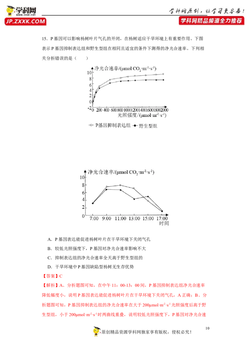 第二单元光合作用和细胞呼吸综合（B卷能力提升练）-2022年高考生物一轮复习单元滚动双测卷（解析版）_新高考复习资料_2023年新高考复习资料_一轮复习