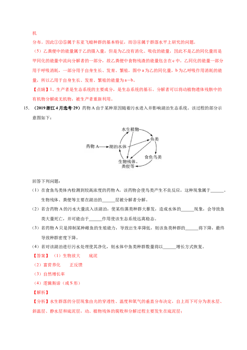 第十三单元生态系统与环境保护（作业）_新高考复习资料_2022年新高考复习资料_2022届一轮复习讲练结合7.13更新_系列一_第十三单元生态系统与环境保护