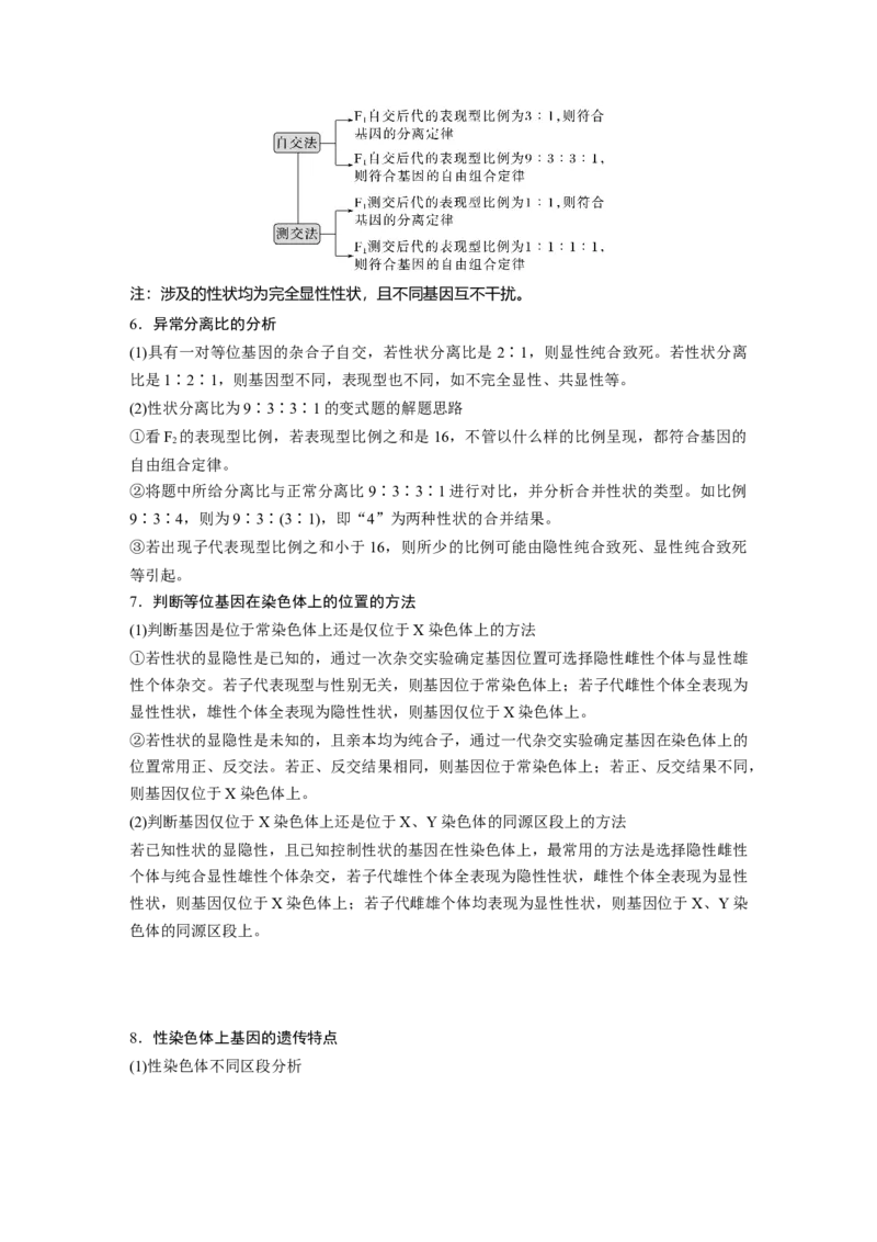第二篇第一部分四、基因的传递规律_通用版（老高考）复习资料_2023年复习资料_二轮复习_2023年高考生物二轮复习讲义+课件（全国版）_2023年高考生物二轮复习讲义（全国版）_学生版