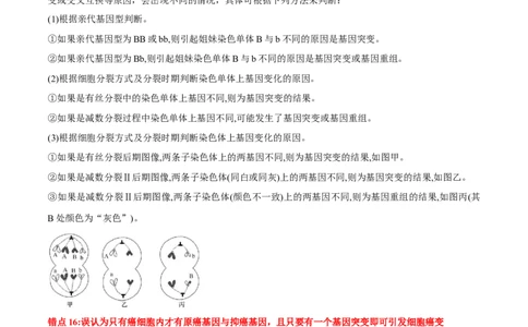 第5章基因突变及其他变异（背诵版）_新高考复习资料_2025年新高考资料_晨读晚默备战2025年高考生物必背知识清单