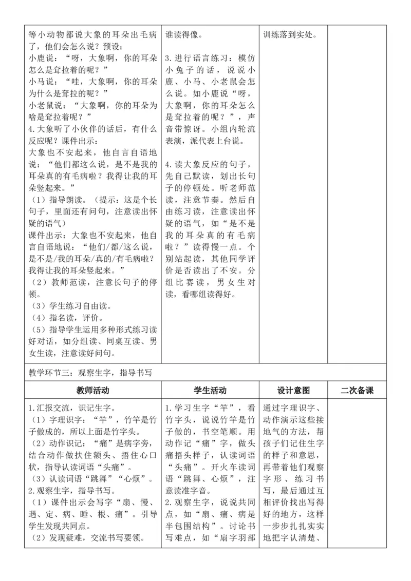 （新教材）2026年春期部编人教版二年级下册语文第7单元核心素养教案（反思有内容）_部编人教版2年级下册语文_2026年春期-2年级下册教案_单元教案