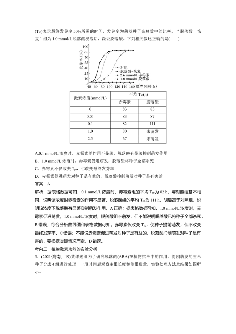 第八单元　第45课时　其他植物激素_2025年新高考资料_一轮复习_2025大一轮复习讲义+课件（完结）_2025大一轮复习讲义生物教师用书Word版文档整书_配套Word版文档第七~十单元