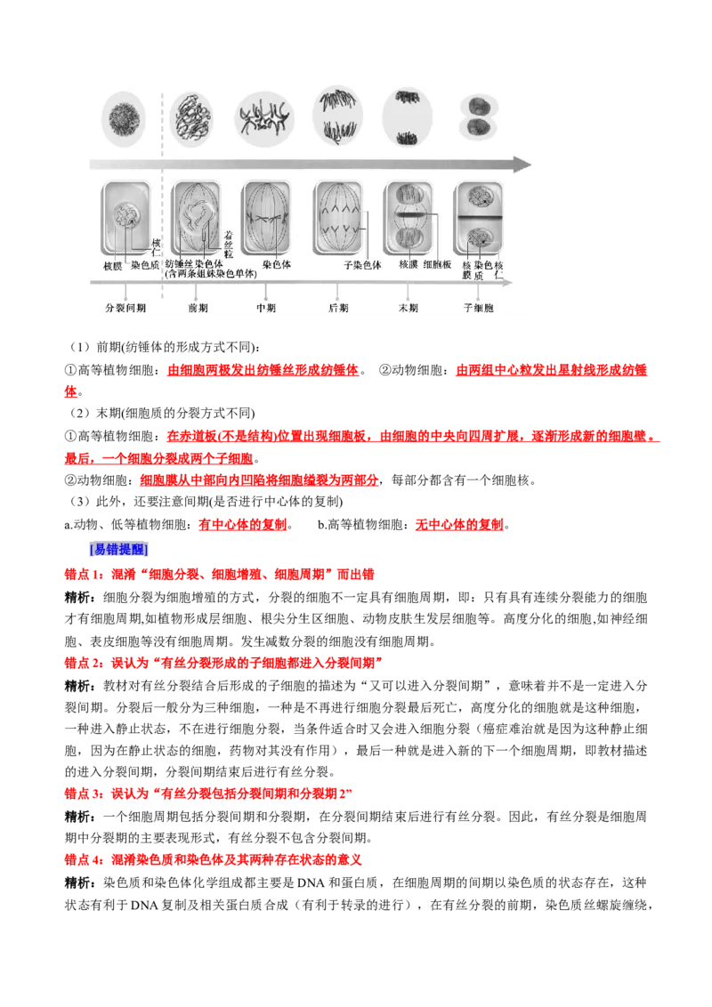 第6章细胞的生命历程（背诵版）_2025年新高考资料_专项复习_晨读晚默备战2025年高考生物必背知识清单_第6章细胞的生命历程-晨读晚默备战2025年高考生物必背知识清单