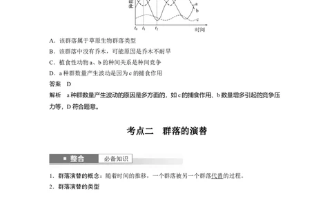 第九单元　第50课时　群落的主要类型及演替_2025年新高考资料_一轮复习_2025大一轮复习讲义+课件（完结）_2025大一轮复习讲义生物教师用书Word版文档整书
