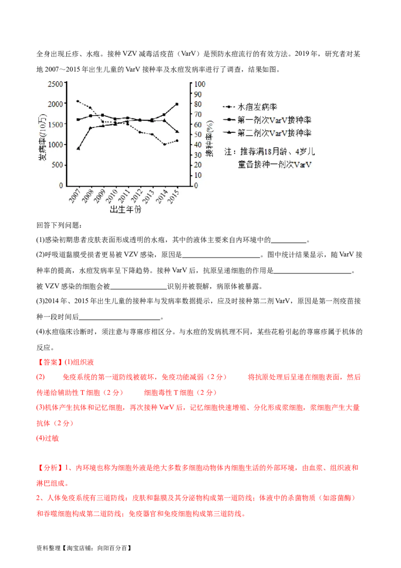 第八单元稳态与调节（测试）（解析版）_新高考复习资料_2024年新高考复习资料_一轮复习资料_完2024年高考生物一轮复习讲练测(课件+讲义+练习)（新高考）_单元测试