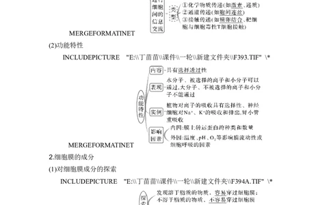 第4讲细胞膜与细胞核_新高考复习资料_2024年新高考复习资料_一轮复习资料_完2024生物步步高大一轮复习（课件+讲义）_2024年高考生物一轮复习讲义（新人教版）_另附1套Word版题库_必修1
