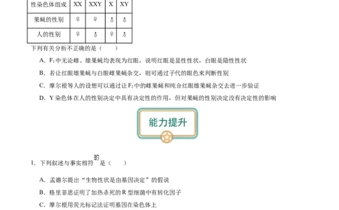 第4讲基因位于染色体上（原卷版）_通用版（老高考）复习资料_2024年复习资料_完备战2024年高考生物一轮复习考点帮（全国通用）_专题六基因的传递规律