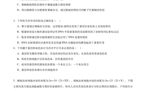 第4讲基因位于染色体上（原卷版）_通用版（老高考）复习资料_2024年复习资料_完备战2024年高考生物一轮复习考点帮（全国通用）_专题六基因的传递规律