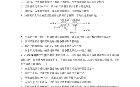 第八单元　课时练41　体液调节与神经调节的关系_2025年新高考资料_一轮复习_2025大一轮复习讲义+课件（完结）_2025大一轮复习讲义生物学生用书Word版文档整书_2025一轮复习73练