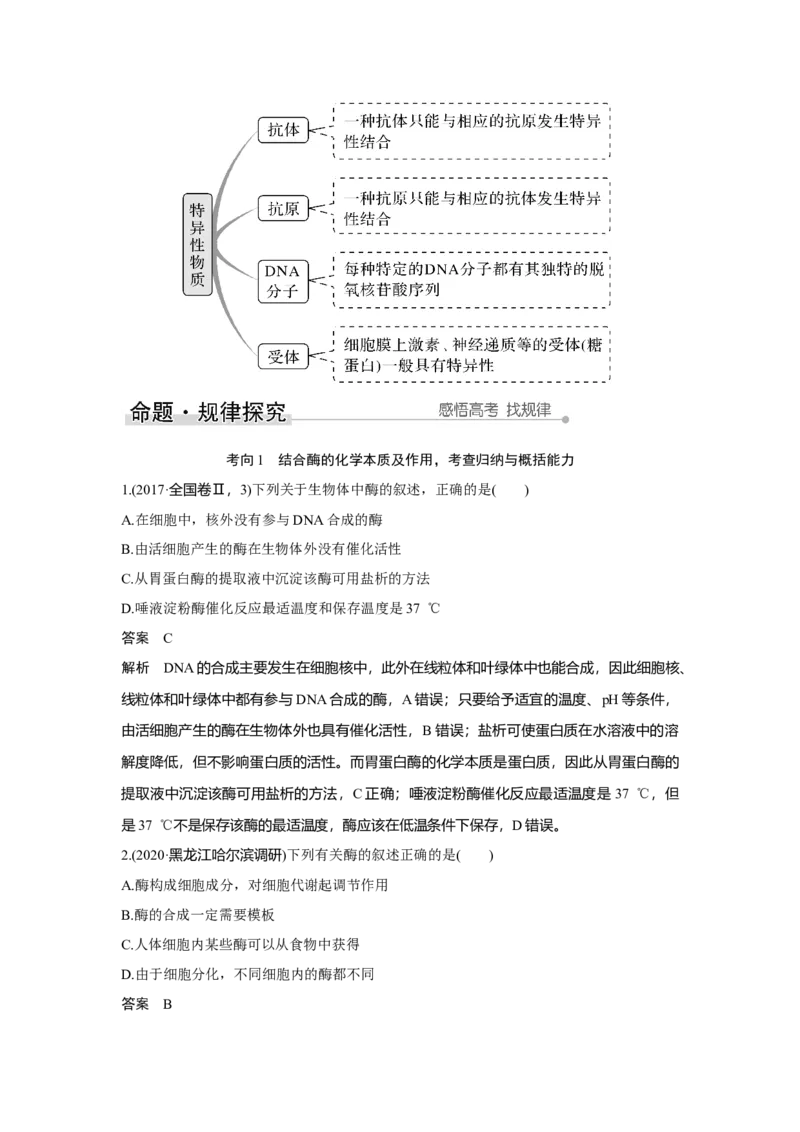 第7讲　ATP和酶_新高考复习资料_2023年新高考复习资料_一轮复习_2023年新高考大一轮复习讲义_2023年高考生物一轮复习讲义（新人教新高考）_赠补充习题_Word版题库第二~六单元