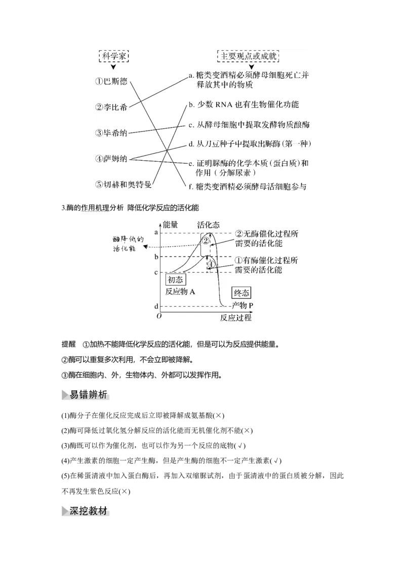 第7讲　ATP和酶_新高考复习资料_2023年新高考复习资料_一轮复习_2023年新高考大一轮复习讲义_2023年高考生物一轮复习讲义（新人教新高考）_赠补充习题_Word版题库第二~六单元