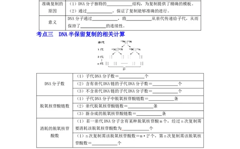 第8讲DNA的复制-精准备考备战2023年高考生物一轮复习精品讲义（生物学必修2）（原卷版）_通用版（老高考）复习资料_2023年复习资料_一轮复习