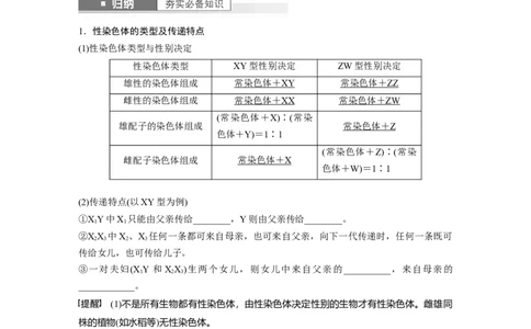 第5单元　第8课时　伴性遗传的特点与应用及人类遗传病_新高考复习资料_2024年新高考复习资料_一轮复习资料_完2024生物步步高大一轮复习（课件+讲义）_学生版在此文件夹