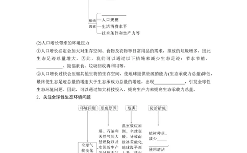 第九单元　第55课时　人与环境_2025年新高考资料_一轮复习_2025大一轮复习讲义+课件（完结）_2025大一轮复习讲义生物学生用书Word版文档整书_2025大一轮复习讲义